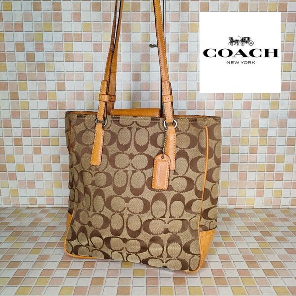 COACH コーチ シグネチャー トートバッグ ショルダーバッグ 肩掛け