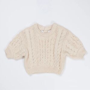 NOTRE emor ノートルエモア back open half knit