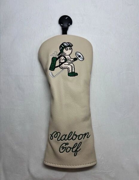 Malbon マルボン ゴルフ ヘッドカバー フェアウェイウッド用 ( FW用 )カバー クリーム色