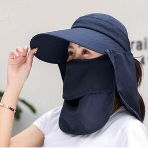 帽子 紫外線対策 サンバイザー 日焼け防止 キャンプ 農作業 UVカット