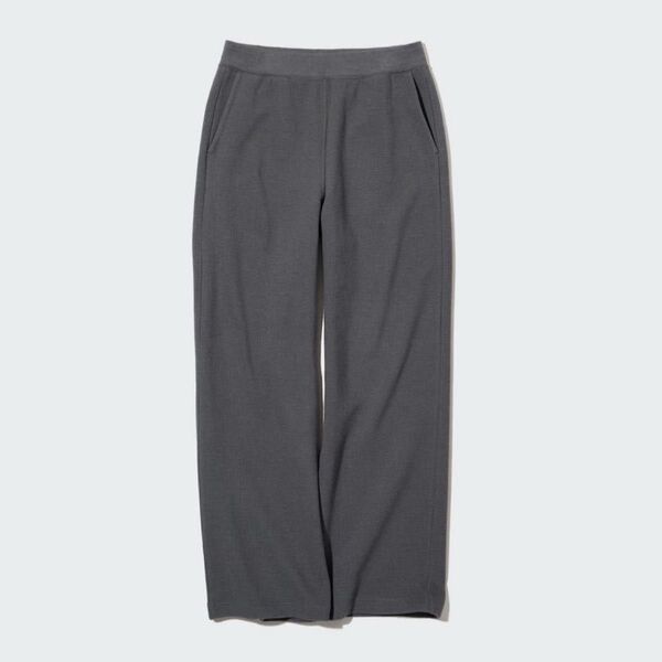 UNIQLO ユニクロ ウルトラストレッチワッフルパンツ DARK GRAY S