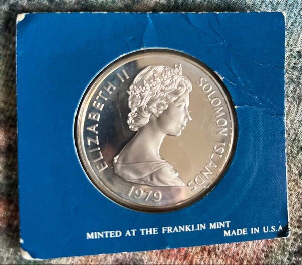1979年 ソロモン諸島 銀貨 $10 プルーフ フリゲート鳥 コイン 42.27グラム