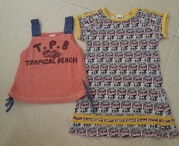 eaB エーアーベー タンクトップ 90cm ワンピース 100cm 女の子服 女児服 bebe ベベ