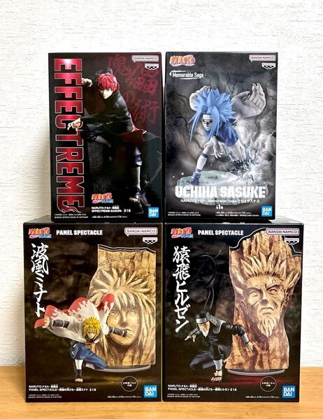 【NARUTO-ナルト フィギュア 4点セット】新品・未開封品(未開封のまま梱包)・送料無料・匿名ダンボール発送