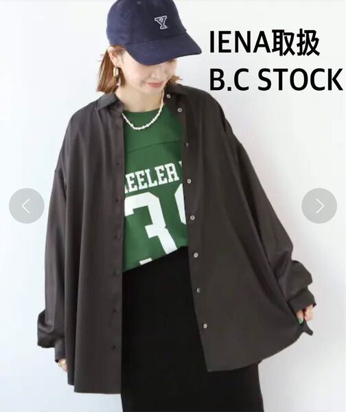 1回のみ着用 IENA取扱B.C STOCK ビッグシルエットシャツ