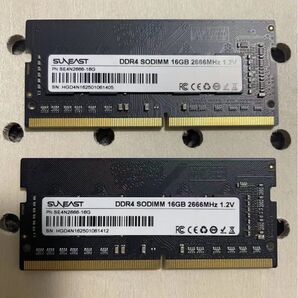 DDR4 32GB 16GB*2枚 DDR4-2666 SO-DIMM ノートPC用メモリ メモリ 送料無料