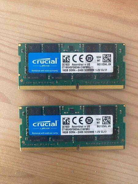 DDR4 32GB 16GB*2枚 SO-DIMM ノートPC用メモリ メモリ 送料無料