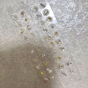 耳つぼジュエリー 40粒 セット まとめ売り ニュアンス 耳ツボジュエリー ストロベリークォーツ ローズクォーツ 天然石