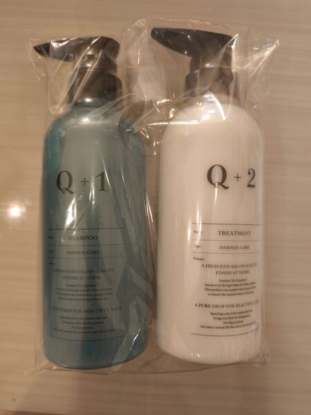本体セット クオリタス シャンプー トリートメント ボトル ポンプ Q+1 Q+2 ダメージケア 400ml 400g