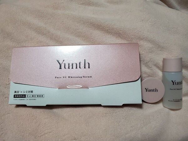 おまけ付 Yunth ユンス 薬用ホワイトニングエッセンス 28包 モイストクリーム、ホワイトニングローションミニサイズ