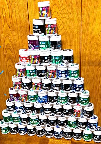 ボトルガム大量 まとめ売り107個 ロッテ キシリトールガム クロレッツ XYLITOL フレッシュミント ライムミント 空ボトル
