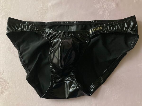 メンズ ビキニパンツ ブリーフ フルバック スーパーローライズ Mサイズ 黒