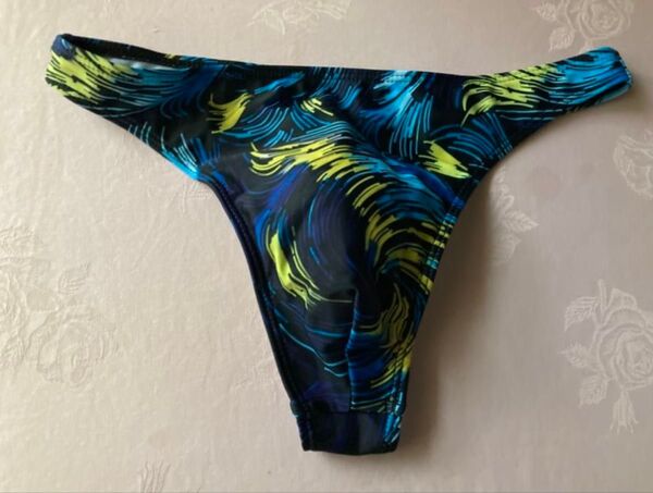 メンズ Tバック ビキニパンツ 水着 海パン Vパン ローライズ ネイビー Mサイズ Lサイズ XLサイズ XXLサイズ