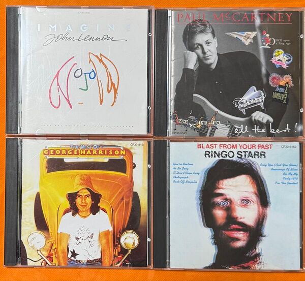 ジョン・レノン・ポール・マッカートニー・ジョージ・ハリスン リンゴスター ベスト4CDセット ビートルズ ソロ