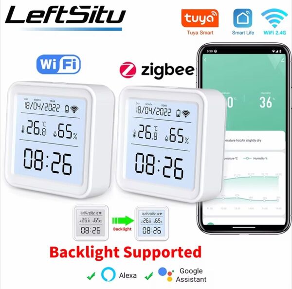 温湿度計 TH08 スマホ管理 Alexa WiFi 対応