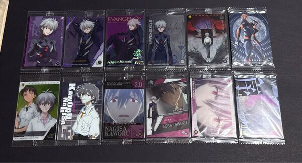 エヴァンゲリオン ウエハース カード 渚カヲル 関連 まとめ売り 合計18枚