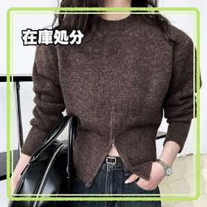 フリーサイズ レディース トップス ニット セーター カットソー 体型カバー