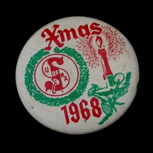 A227◆アメリカヴィンテージ◆ブローチ◆クリスマス*1968年