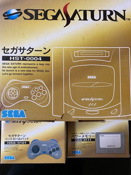 セガサターン 本体 HST-0004 コントロールパッド 付属他1 パワーメモリー