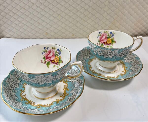 ロイヤルアルバート エンシャントメント カップ&ソーサー2客セット