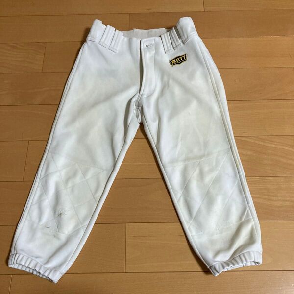 ZETT 野球 練習用ユニフォームパンツ ホワイト 140