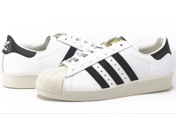 【美品・廃盤品】adidas Superstar 80s白黒金ベロ 26cm