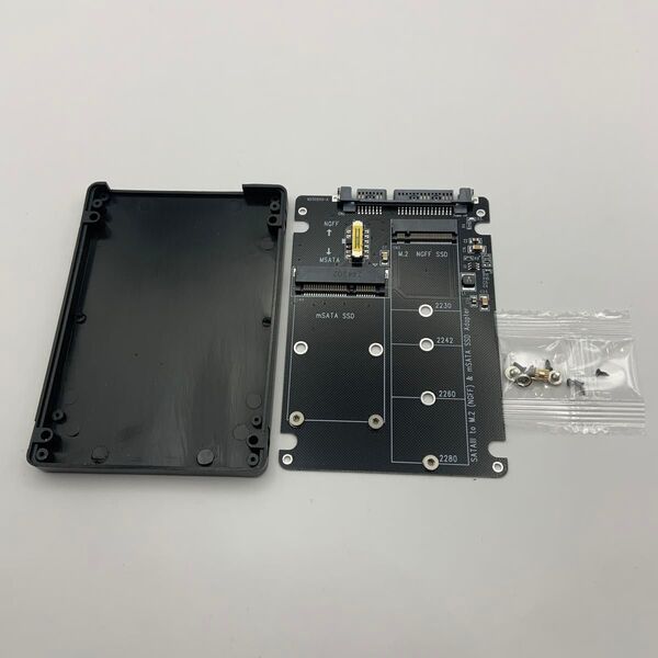 M.2 SSD SATA アダプタ カードコンバーター ngff msata