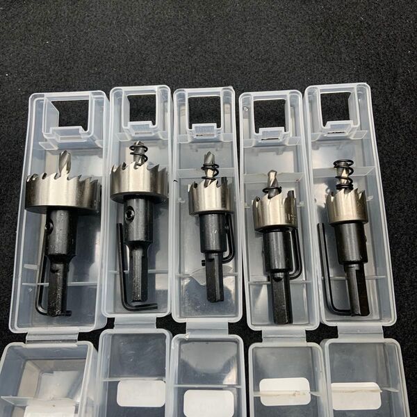 ホールソー 5個セット 工具 DIY 16㎜ 18.5㎜ 20㎜ 25㎜ 30㎜