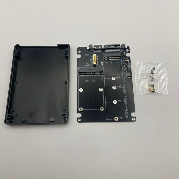 M.2 SSD SATA アダプタ カードコンバーター ngff msata