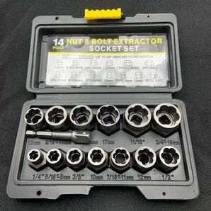 ナット ツイスター 14pcsセット インパクト ソケット 抽出器 ボルト