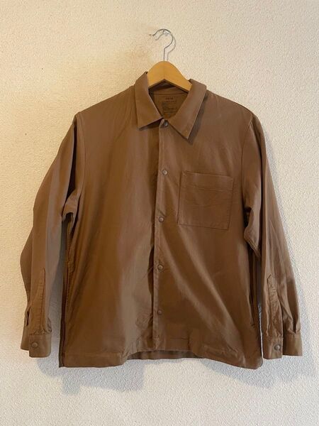 【ほぼ新品】無印良品 良品計画シャツジャケット ブラウン メンズXS(女性S〜M)