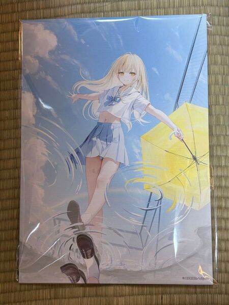 絵師100人展 15 A4キャンパスポード mignon 晴れ女