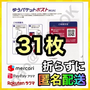 ゆうパケットポスト mini 封筒 31枚 配送用袋 MY-202506075