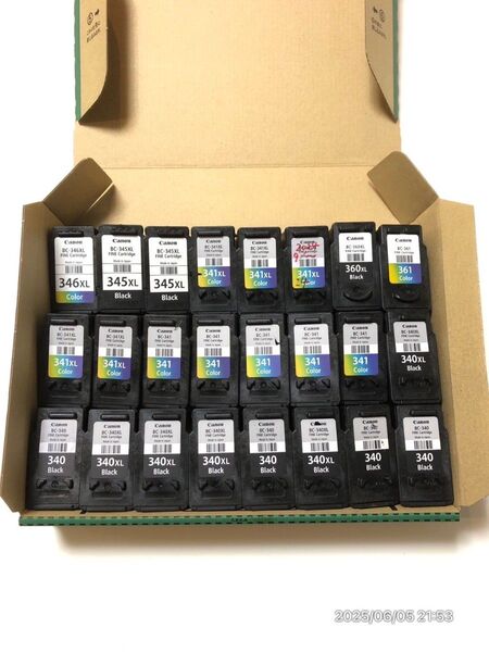 【使用済】純正 互換 一体型インクカートリッジ 計24本
