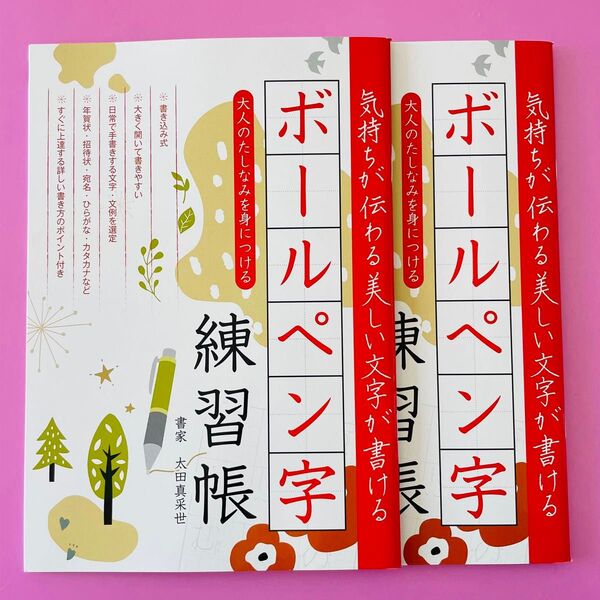ボールペン字練習帳 筆ペン字練習帳 美文字 新品 文字練習 硬筆 毛筆 書き方