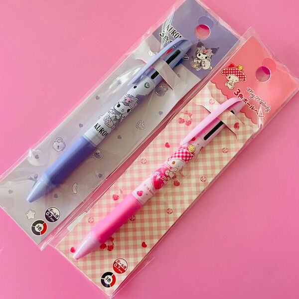サンリオ マイメロディ クロミ 3色ボールペンセット 新品