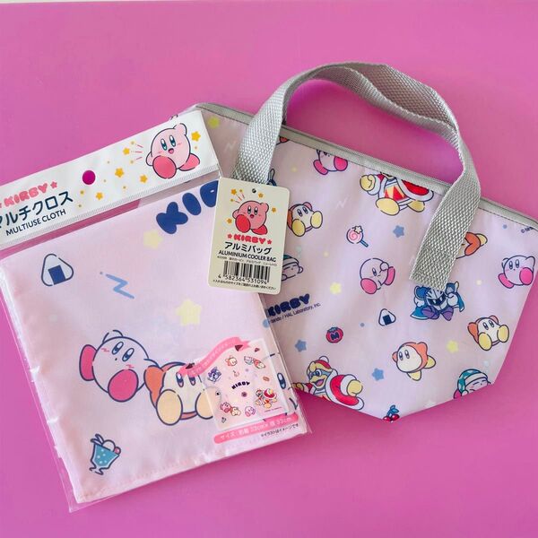 星のカービィ アルミバッグ 保温保冷 ランチバッグお弁当保冷バッグ ランチクロス