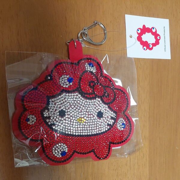 ミャクミャク なりきり キラキラ レザー キーホルダー サンリオ 大阪関西万博 キーチェーン SANRIO ハローキティ キティ