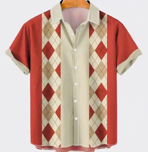50’s ボーリングシャツ アロハ アメリカン 開襟シャツ XL