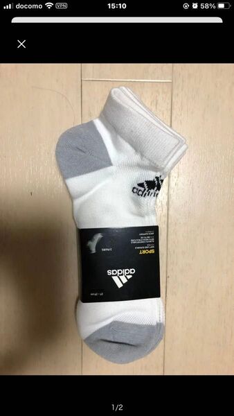 adidas 新品 3足組ソックス 27〜29cm