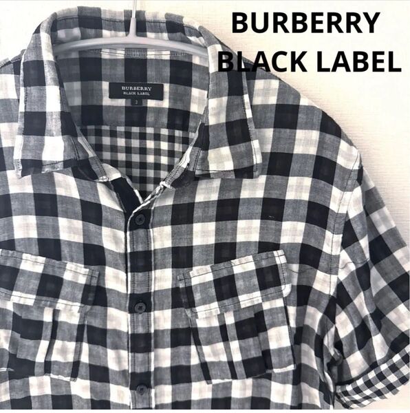 BURBERRY BLACK LABEL 半袖シャツ 三陽商会 バーバリー