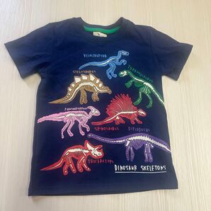 光る 恐竜 Tシャツ 骨 100㎝
