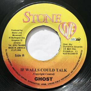 試聴 / GHOST / IF WALLS COULD TALK /Stone Love/reggae/dancehall/Celine Dion/'01/big hit !!/7inch