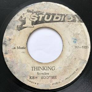 ☆試聴 / KEN BOOTHE / THINKING /STUDIO ONE/reggae/rocksteady/early reggae/'71/big hit !!/7inch