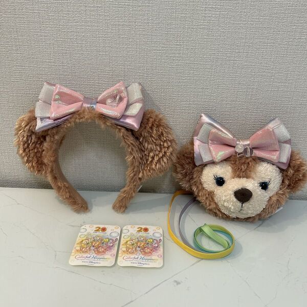 ディズニーシー ディズニーリゾートシェリーメイ カラフルハピネス ダッフィー フレンズカチューシャショルダーバッグ