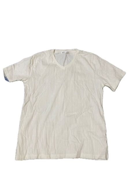 ikka カットソー 半袖Tシャツ L ホワイト