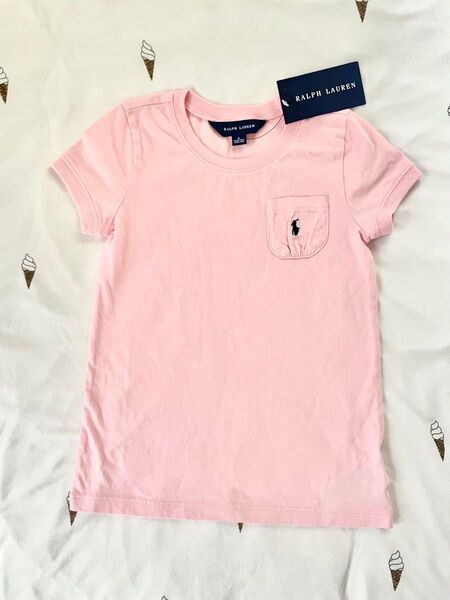 ☆新品未使用品☆ ラルフローレン 半袖 Tシャツ ピンク 110㎝〜120㎝
