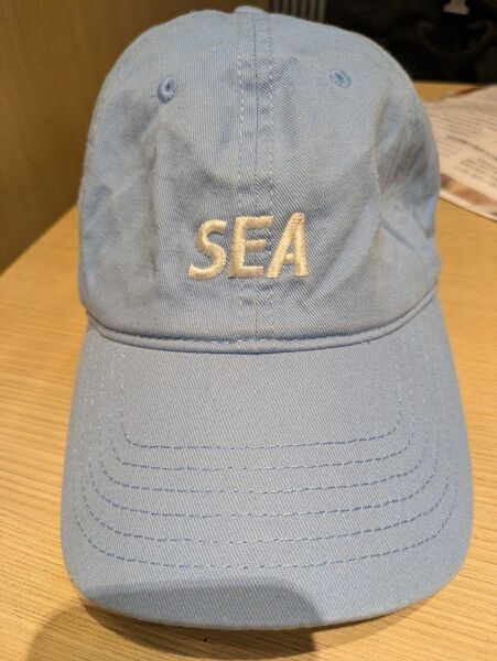 【大特価!】WIND AND SEA ウィンダンシー 水色キャップ