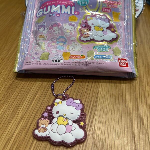 サンリオキャラクターズ ぷっくりラバーマスコット ハローキティ