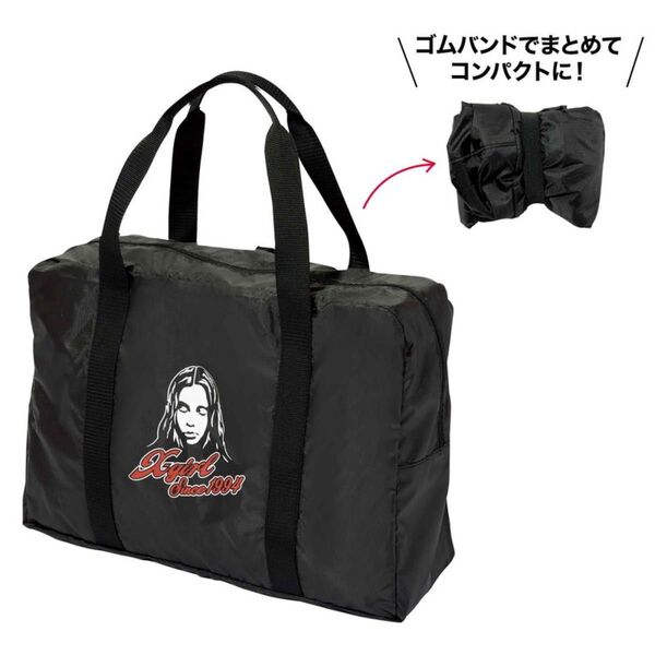 mini ミニ 4月号 付録 X-girl 特製折りたためるBIGボストンバッグ